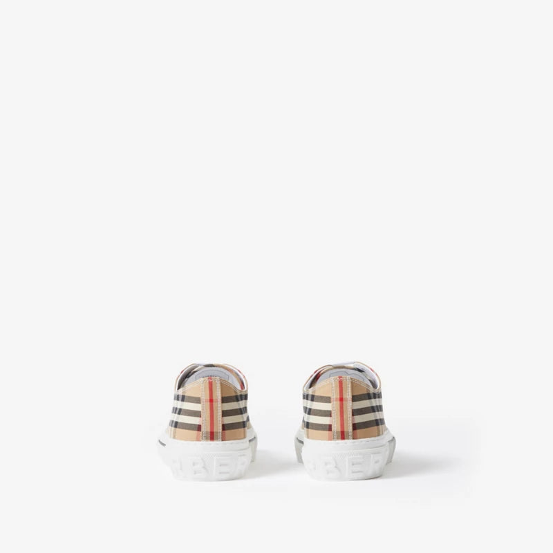 Sneakers en coton Check Burberry